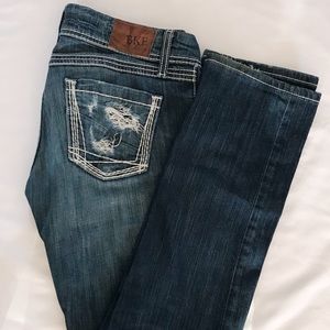 BKE Stella Distressed Bookcut Jeans Size 27
